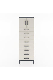 Hyperion Dolap Tek Raflı 8 Çekmeceli 2 Kapaklı 60x44x182 - S56M001V4B