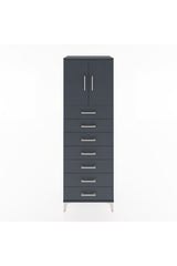 Hyperion Dolap Tek Raflı 7 Çekmeceli 2 Kapaklı 60x44x182
