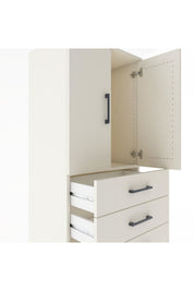 Hyperion Dolap Tek Raflı 6 Çekmeceli 2 Kapaklı 60x44x182 - S56M003V1B