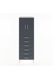 Hyperion Dolap Tek Raflı 6 Çekmeceli 2 Kapaklı 60x44x182 - S56M003V2B