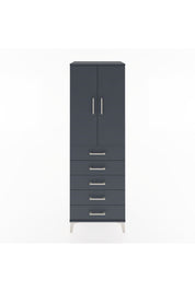 Hyperion Dolap 2 Raflı 5 Çekmeceli 2 Kapaklı 60x44x182 - S56M004V5B