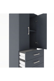 Hyperion Dolap 2 Raflı 5 Çekmeceli 2 Kapaklı 60x44x182 - S56M004V5B