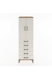 Hyperion Dolap 2 Raflı 5 Çekmeceli 2 Kapaklı 60x44x182 - S56M004V7B