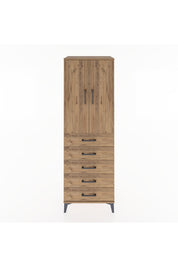 Hyperion Dolap 2 Raflı 5 Çekmeceli 2 Kapaklı 60x44x182 - S56M004V9B