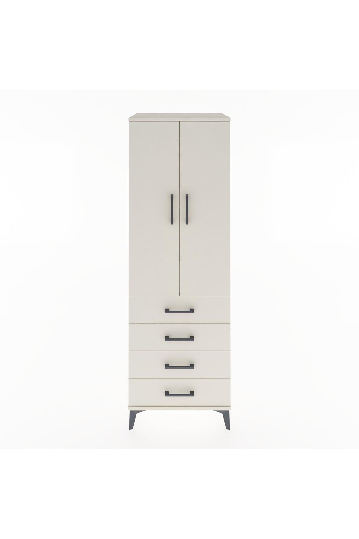 Hyperion Dolap 2 Raflı 4 Çekmeceli 2 Kapaklı 60x44x182 - S56M005V1B