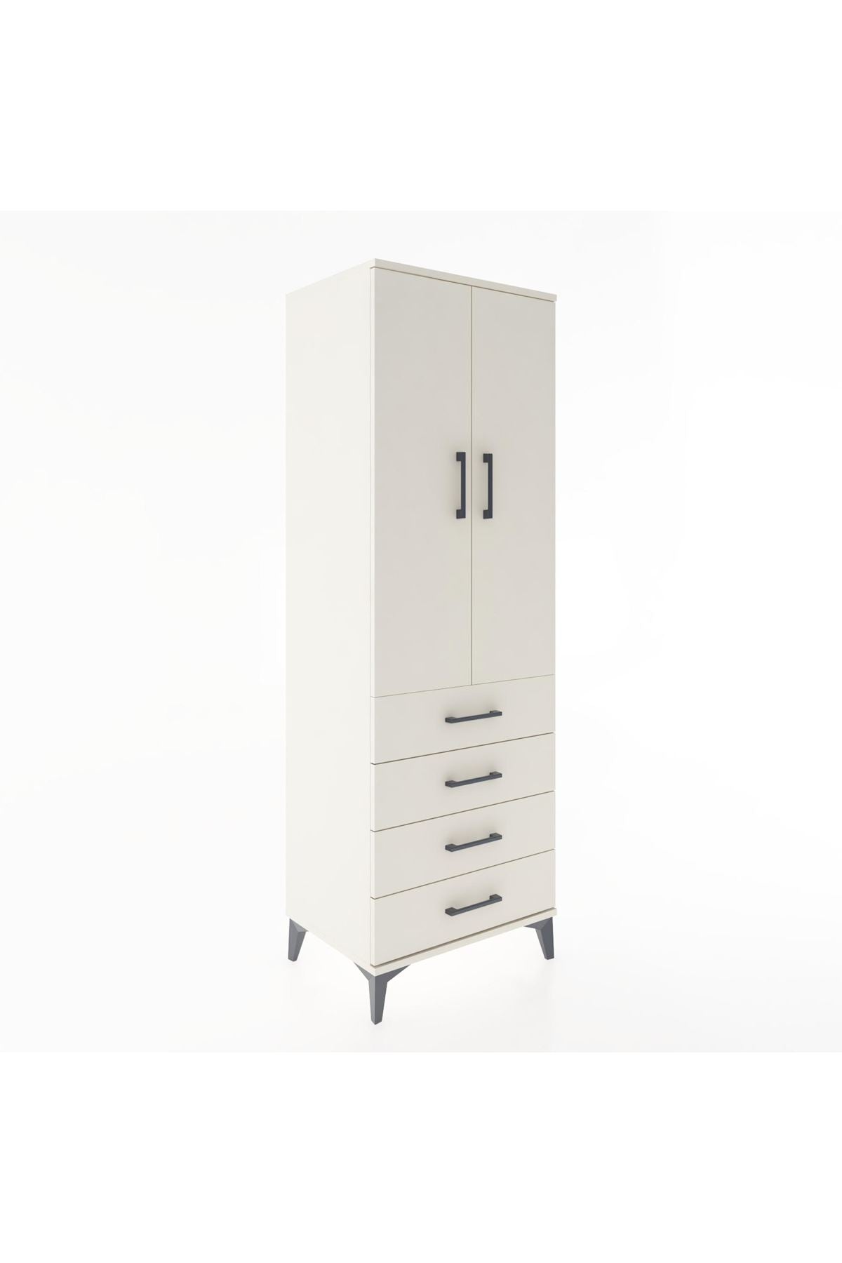 Hyperion Dolap 2 Raflı 4 Çekmeceli 2 Kapaklı 60x44x182 - S56M005V1B