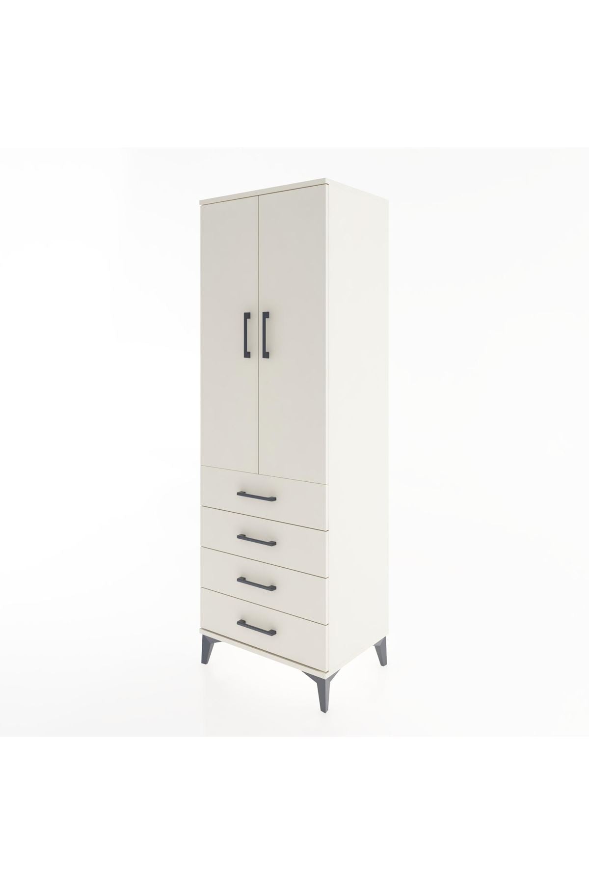 Hyperion Dolap 2 Raflı 4 Çekmeceli 2 Kapaklı 60x44x182 - S56M005V1B