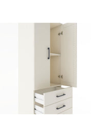Hyperion Dolap 2 Raflı 4 Çekmeceli 2 Kapaklı 60x44x182 - S56M005V1B