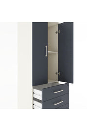 Hyperion Dolap 2 Raflı 4 Çekmeceli 2 Kapaklı 60x44x182 - S56M005V2B