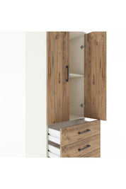 Hyperion Dolap 2 Raflı 4 Çekmeceli 2 Kapaklı 60x44x182 - S56M005V3B