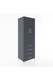 Hyperion Dolap 2 Raflı 4 Çekmeceli 2 Kapaklı 60x44x182 - S56M005V5B