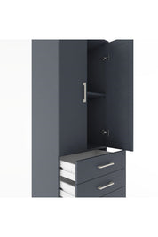 Hyperion Dolap 2 Raflı 4 Çekmeceli 2 Kapaklı 60x44x182 - S56M005V5B