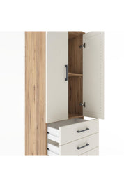 Hyperion Dolap 2 Raflı 4 Çekmeceli 2 Kapaklı 60x44x182 - S56M005V7B
