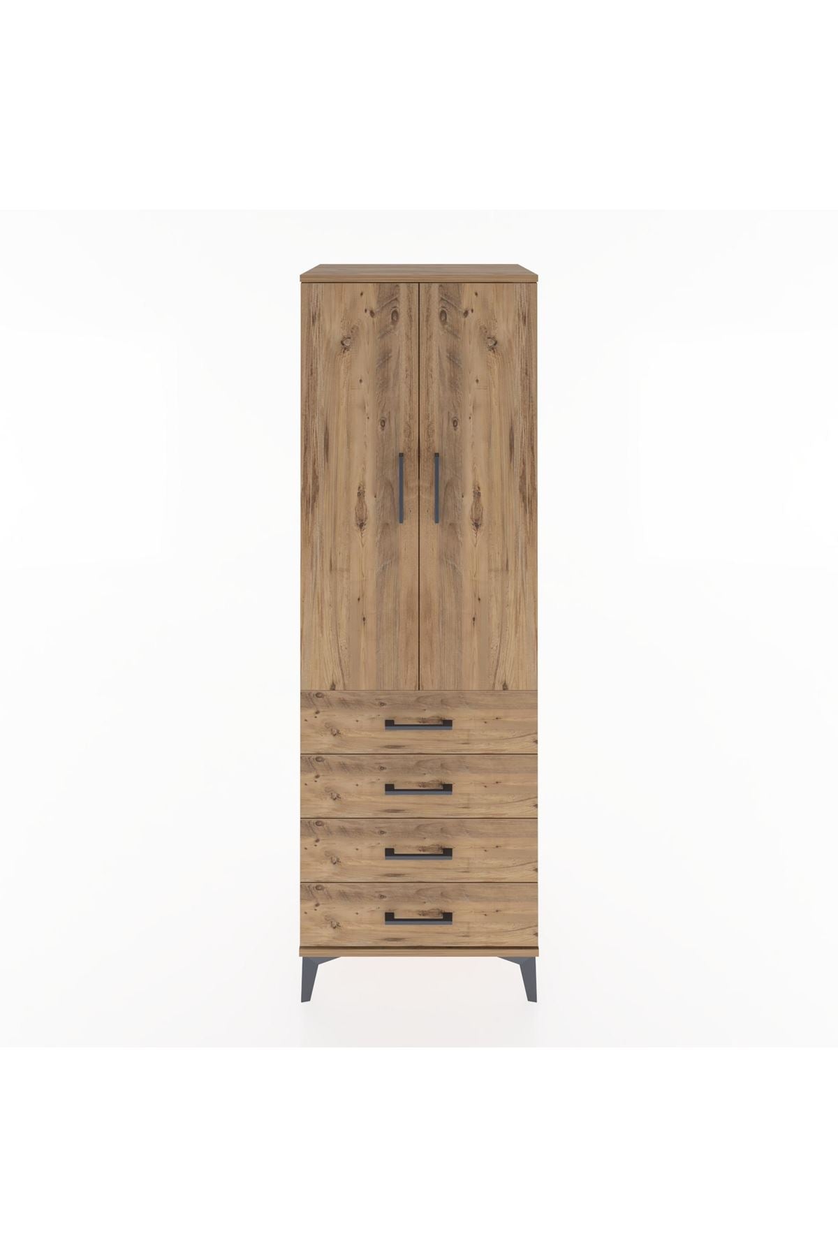 Hyperion Dolap 2 Raflı 4 Çekmeceli 2 Kapaklı 60x44x182 - S56M005V9B