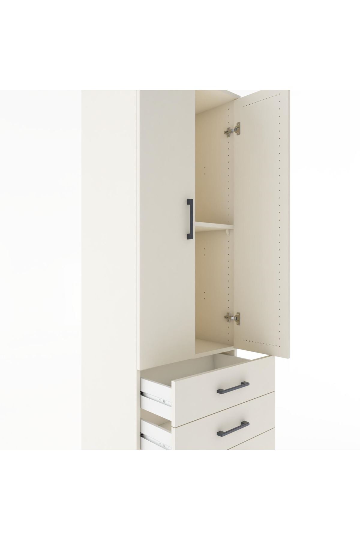 Hyperion Dolap 2 Raflı 3 Çekmeceli 2 Kapaklı 60x44x182 - S56M006V1B