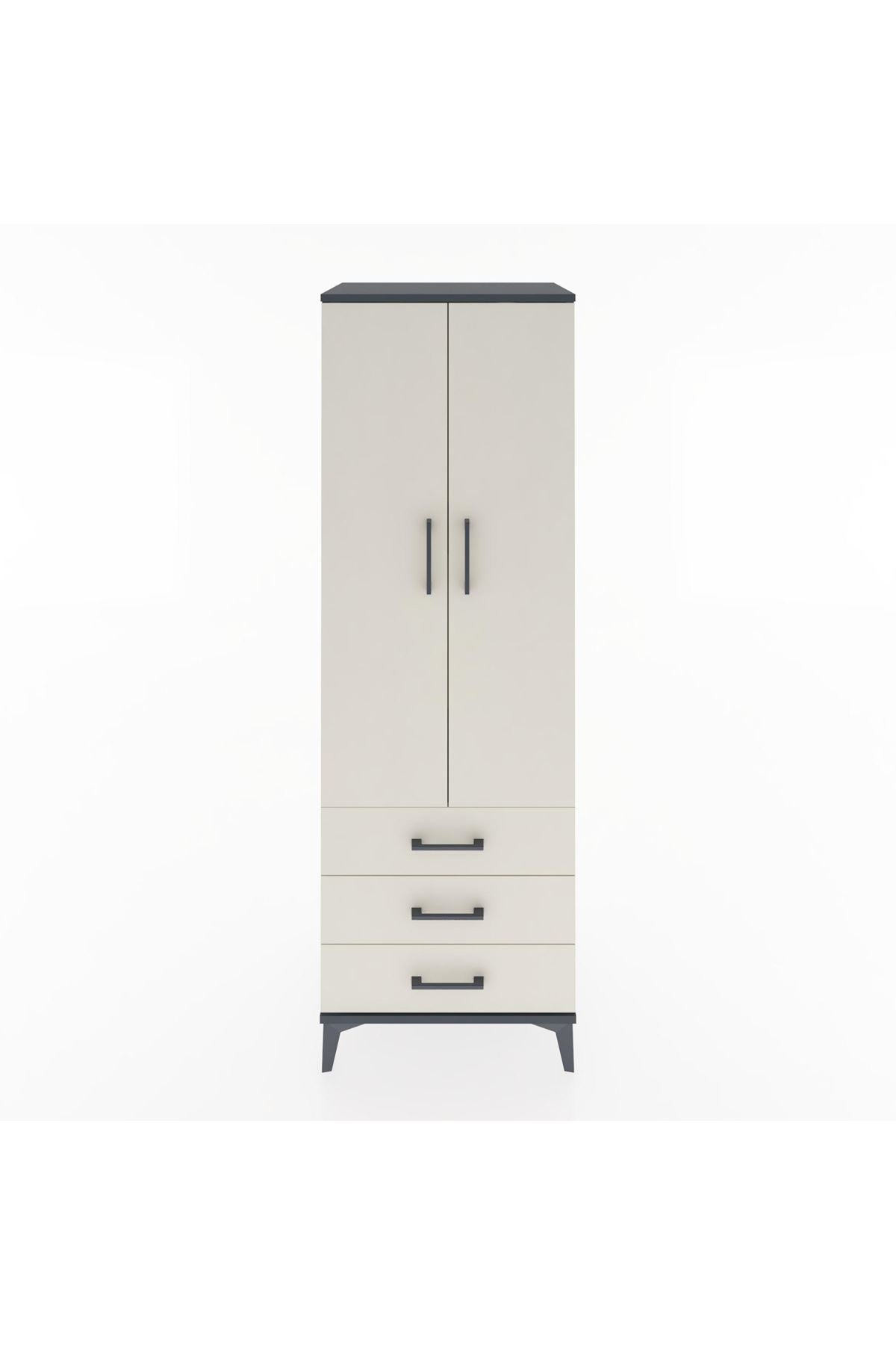 Hyperion Dolap 2 Raflı 3 Çekmeceli 2 Kapaklı 60x44x182 - S56M006V4B