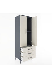 Hyperion Dolap 2 Raflı 3 Çekmeceli 2 Kapaklı 60x44x182 - S56M006V4B