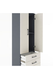 Hyperion Dolap 2 Raflı 3 Çekmeceli 2 Kapaklı 60x44x182 - S56M006V4B