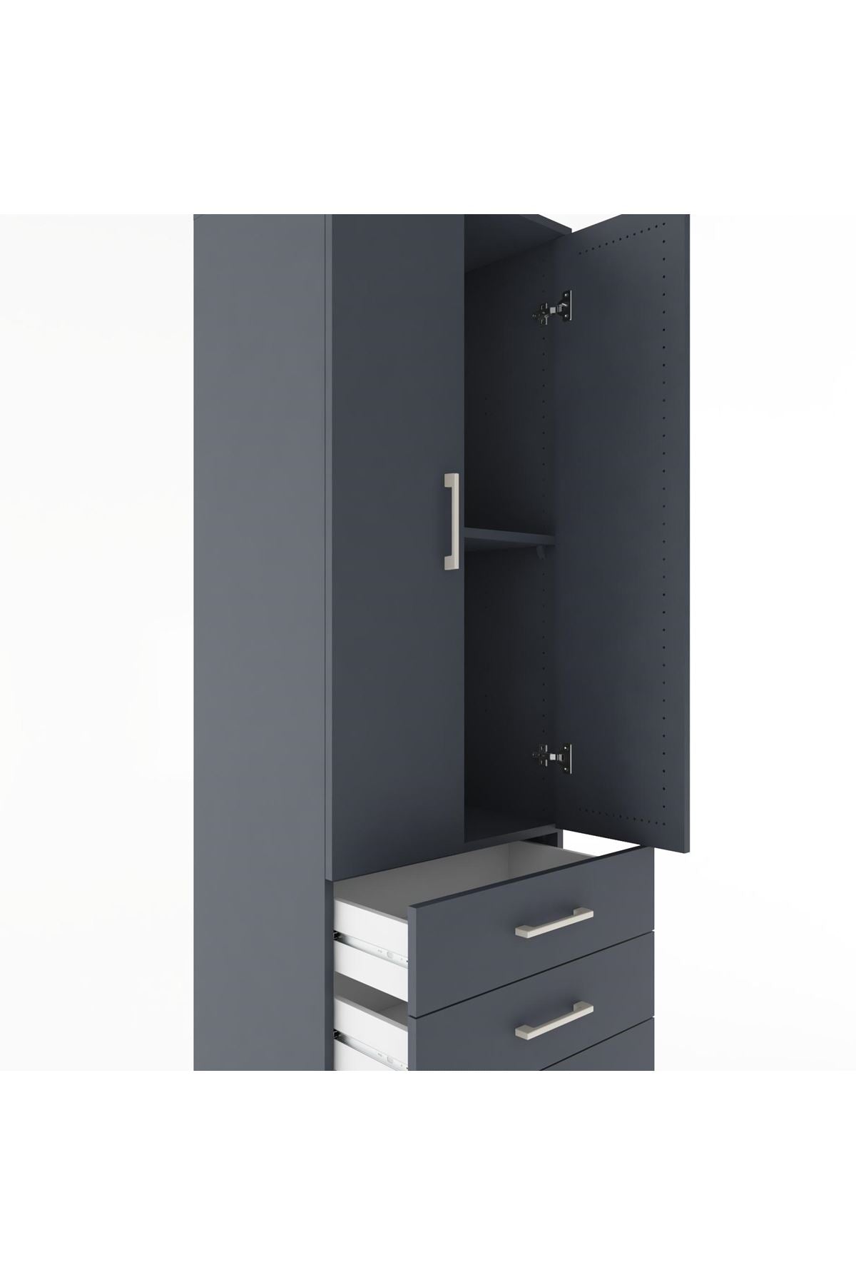 Hyperion Dolap 2 Raflı 3 Çekmeceli 2 Kapaklı 60x44x182 - S56M006V5B