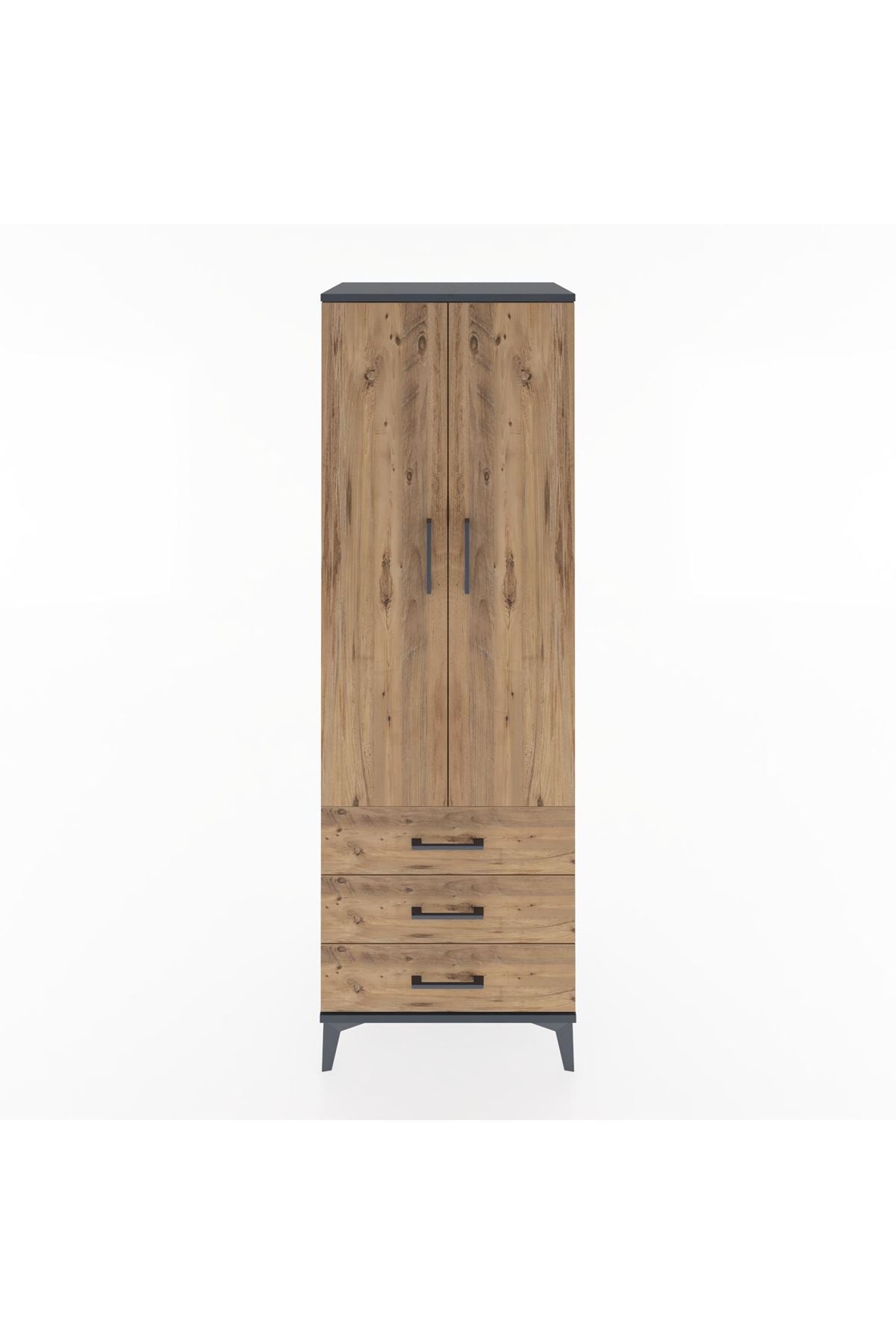 Hyperion Dolap 2 Raflı 3 Çekmeceli 2 Kapaklı 60x44x182 - S56M006V6B