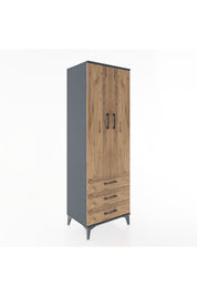 Hyperion Dolap 2 Raflı 3 Çekmeceli 2 Kapaklı 60x44x182 - S56M006V6B