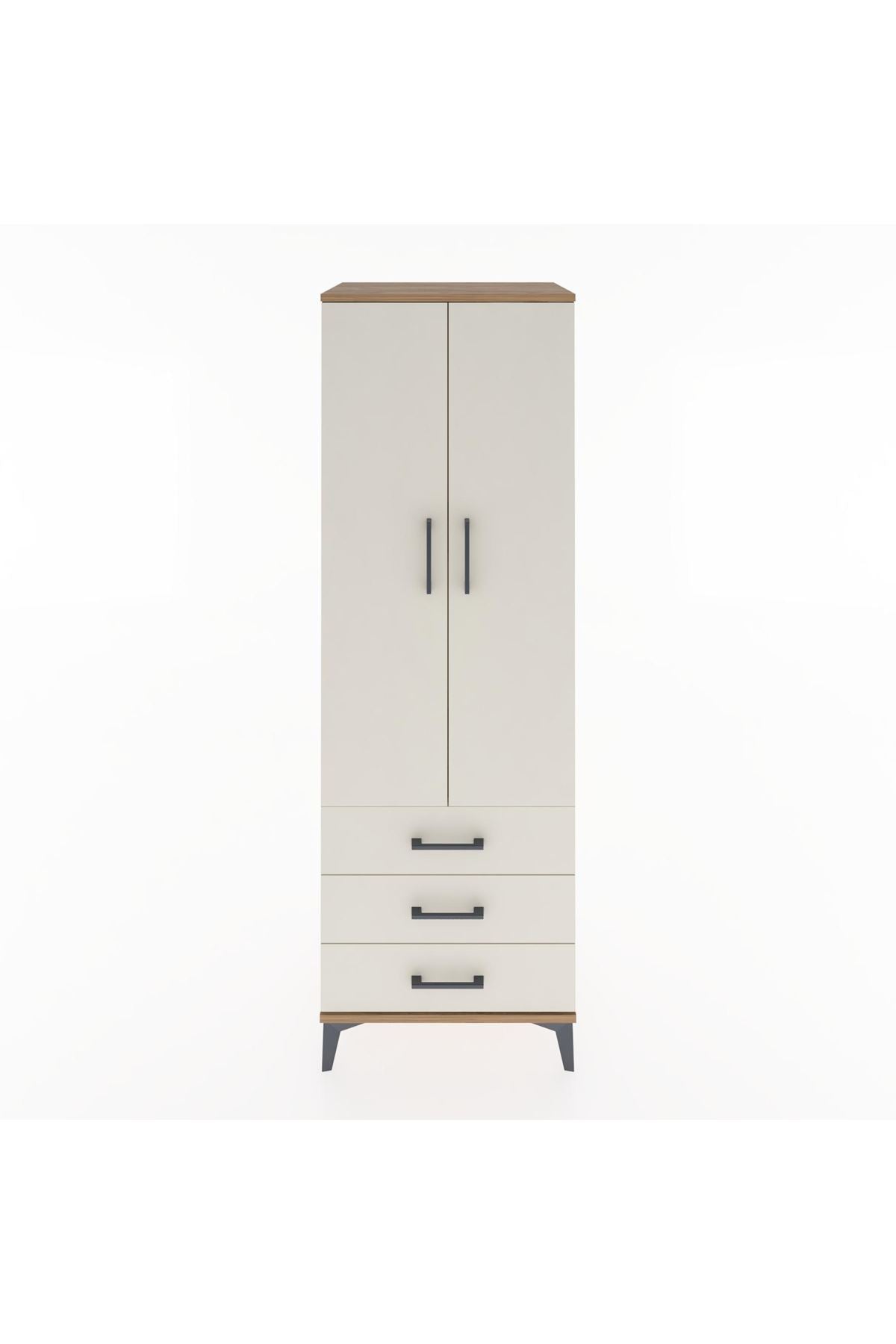 Hyperion Dolap 2 Raflı 3 Çekmeceli 2 Kapaklı 60x44x182 - S56M006V7B