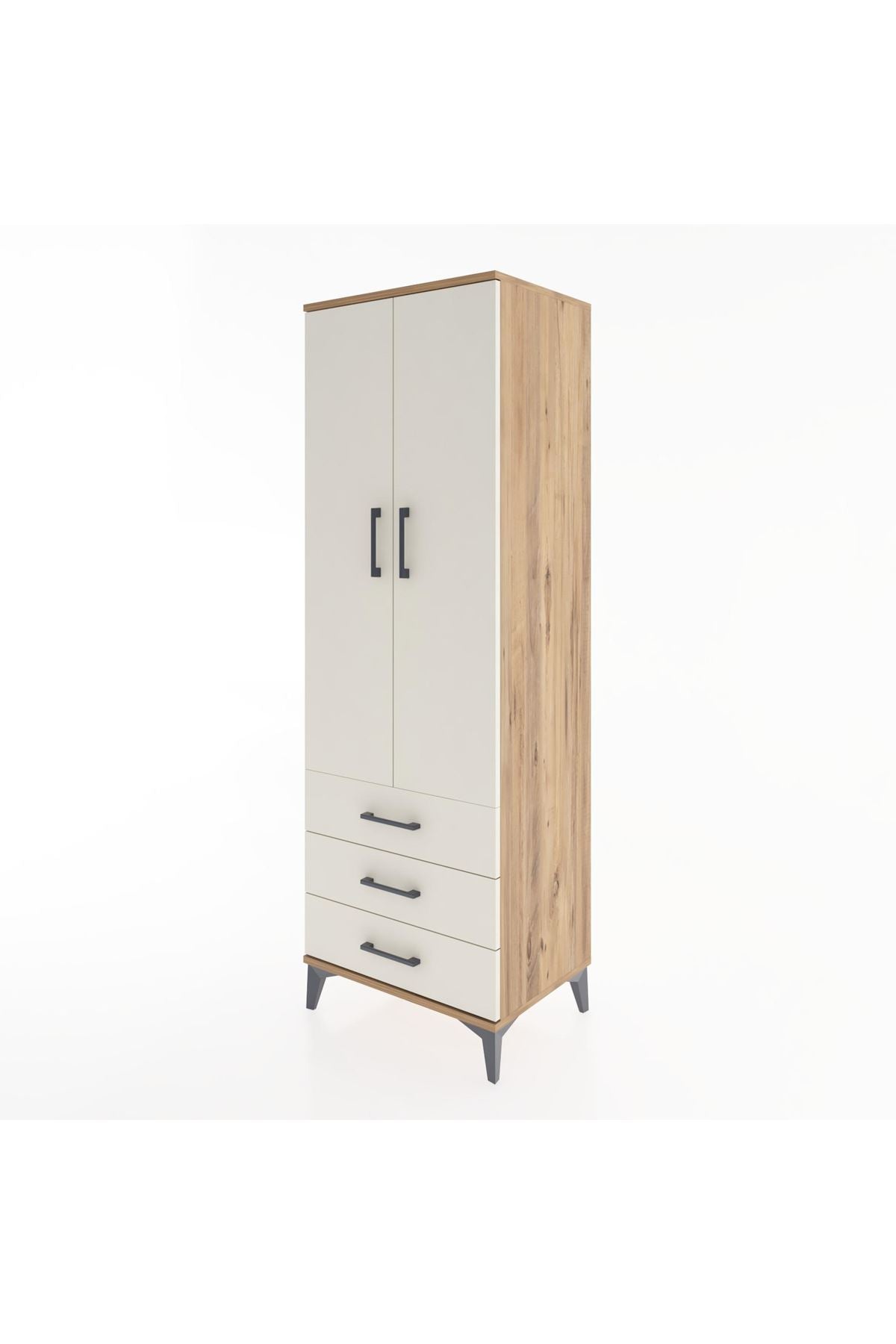 Hyperion Dolap 2 Raflı 3 Çekmeceli 2 Kapaklı 60x44x182 - S56M006V7B