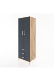 Hyperion Dolap 2 Raflı 3 Çekmeceli 2 Kapaklı 60x44x182 - S56M006V8B