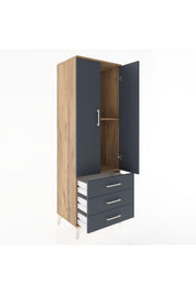 Hyperion Dolap 2 Raflı 3 Çekmeceli 2 Kapaklı 60x44x182 - S56M006V8B