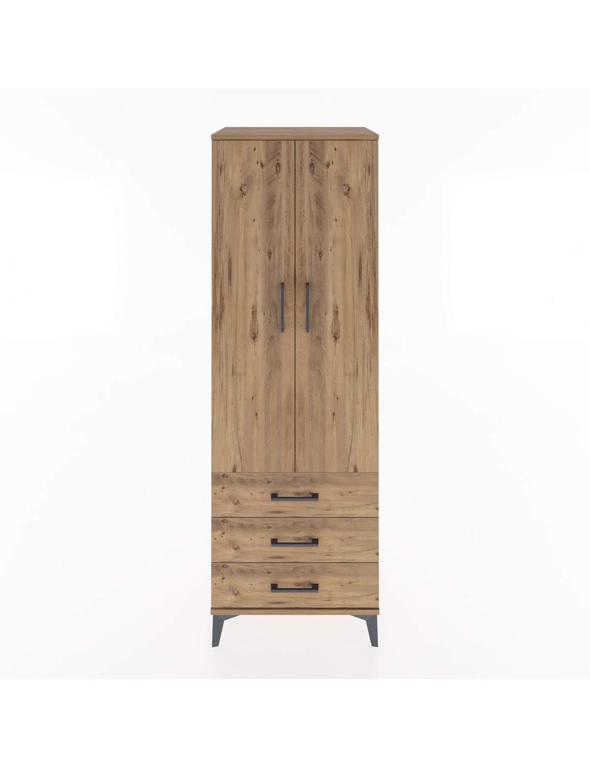 Hyperion Dolap 2 Raflı 3 Çekmeceli 2 Kapaklı 60x44x182 - S56M006V9B