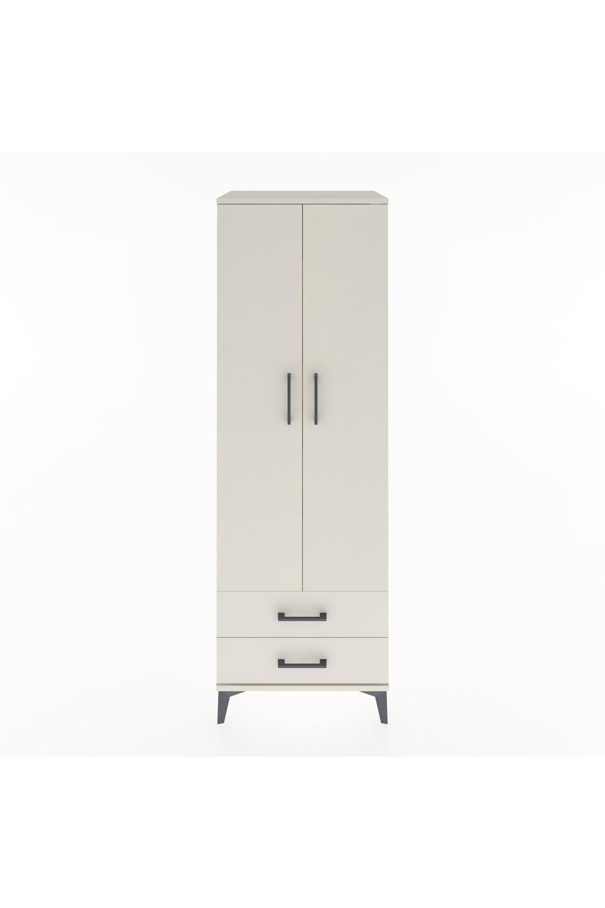 Hyperion Dolap 4 Raflı 2 Çekmeceli 2 Kapaklı 60x44x182 - S56M007V1B