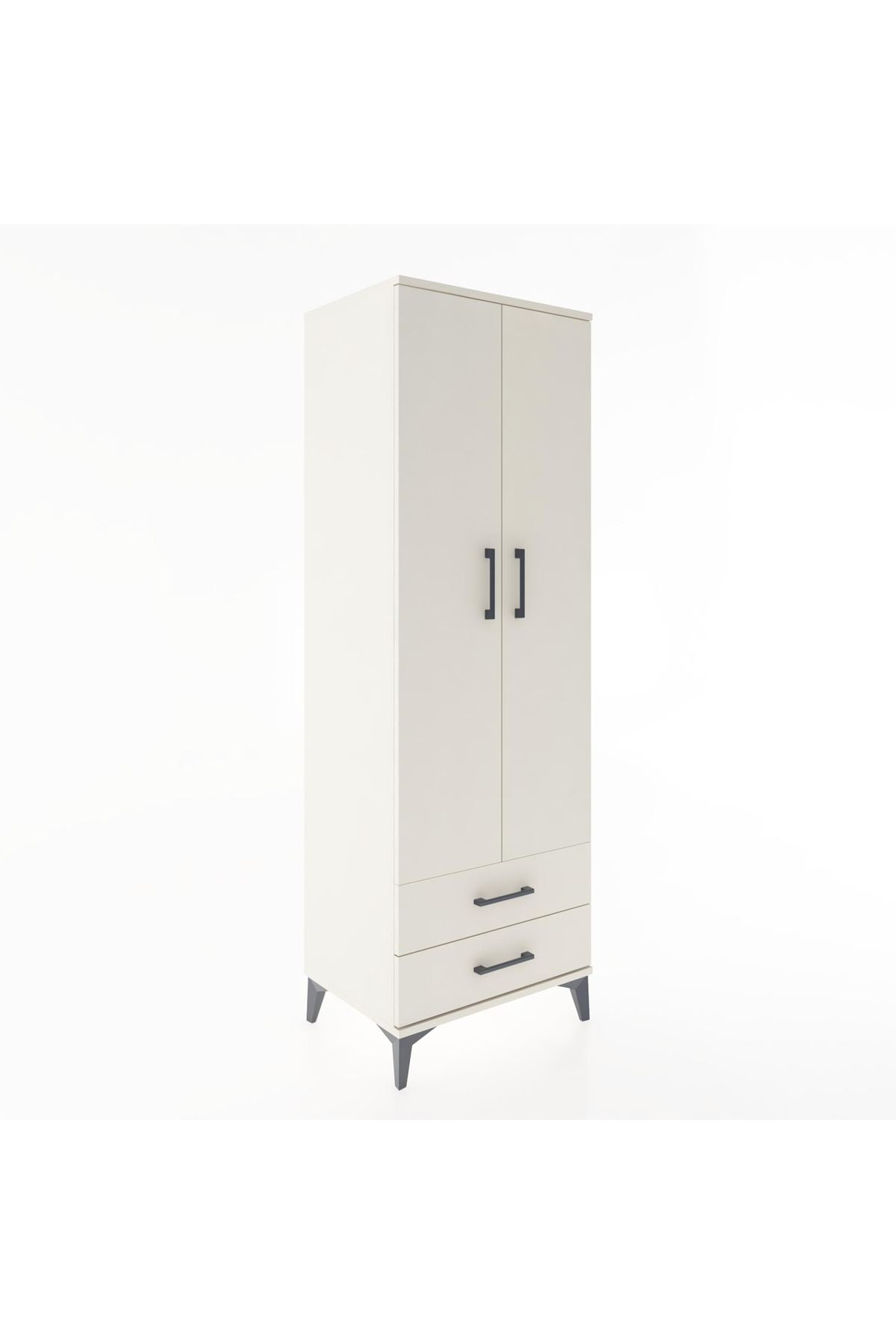 Hyperion Dolap 4 Raflı 2 Çekmeceli 2 Kapaklı 60x44x182 - S56M007V1B