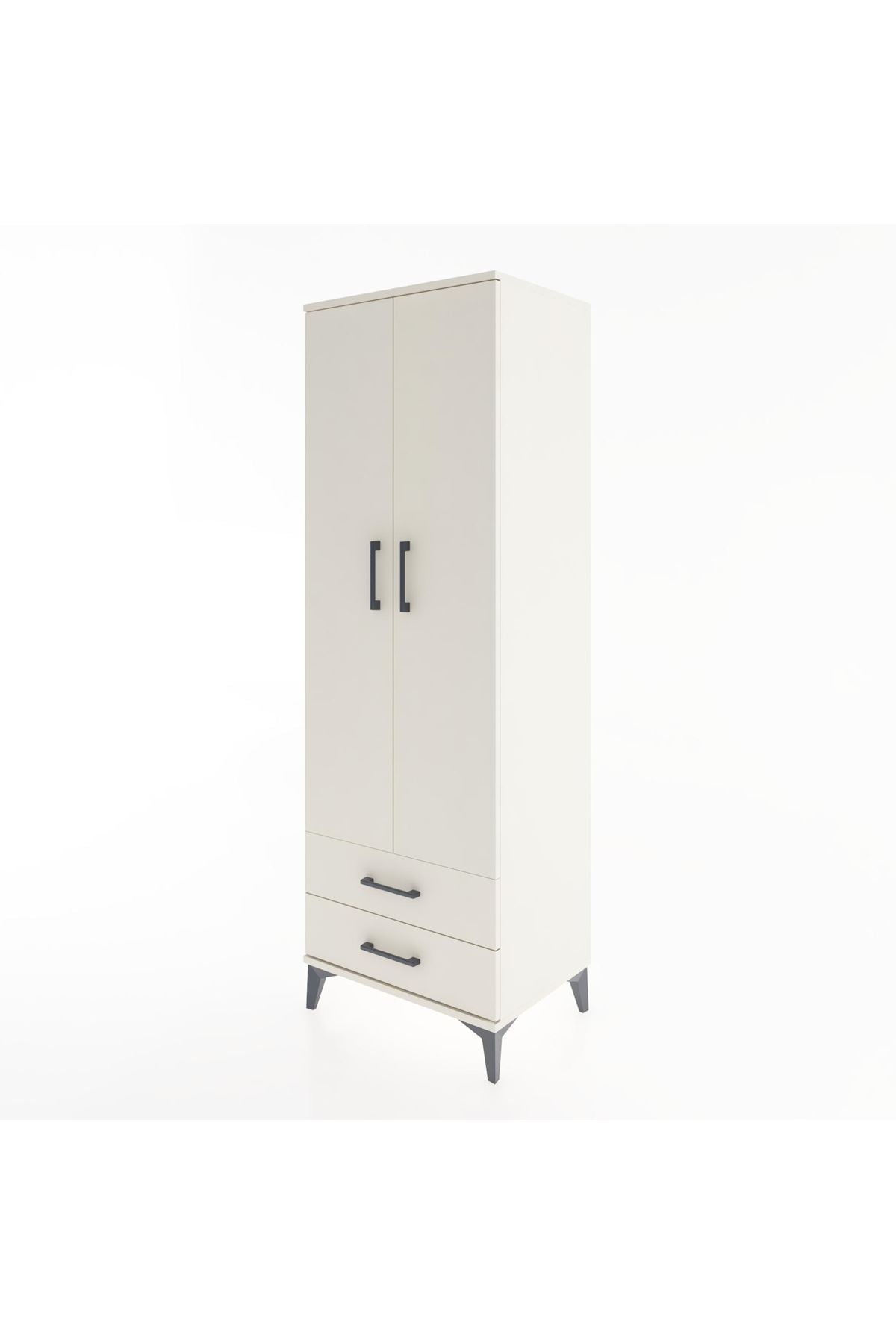 Hyperion Dolap 4 Raflı 2 Çekmeceli 2 Kapaklı 60x44x182 - S56M007V1B