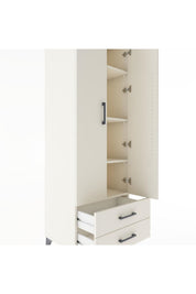 Hyperion Dolap 4 Raflı 2 Çekmeceli 2 Kapaklı 60x44x182 - S56M007V1B