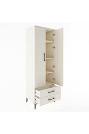 Hyperion Dolap 4 Raflı 2 Çekmeceli 2 Kapaklı 60x44x182 - S56M007V1B