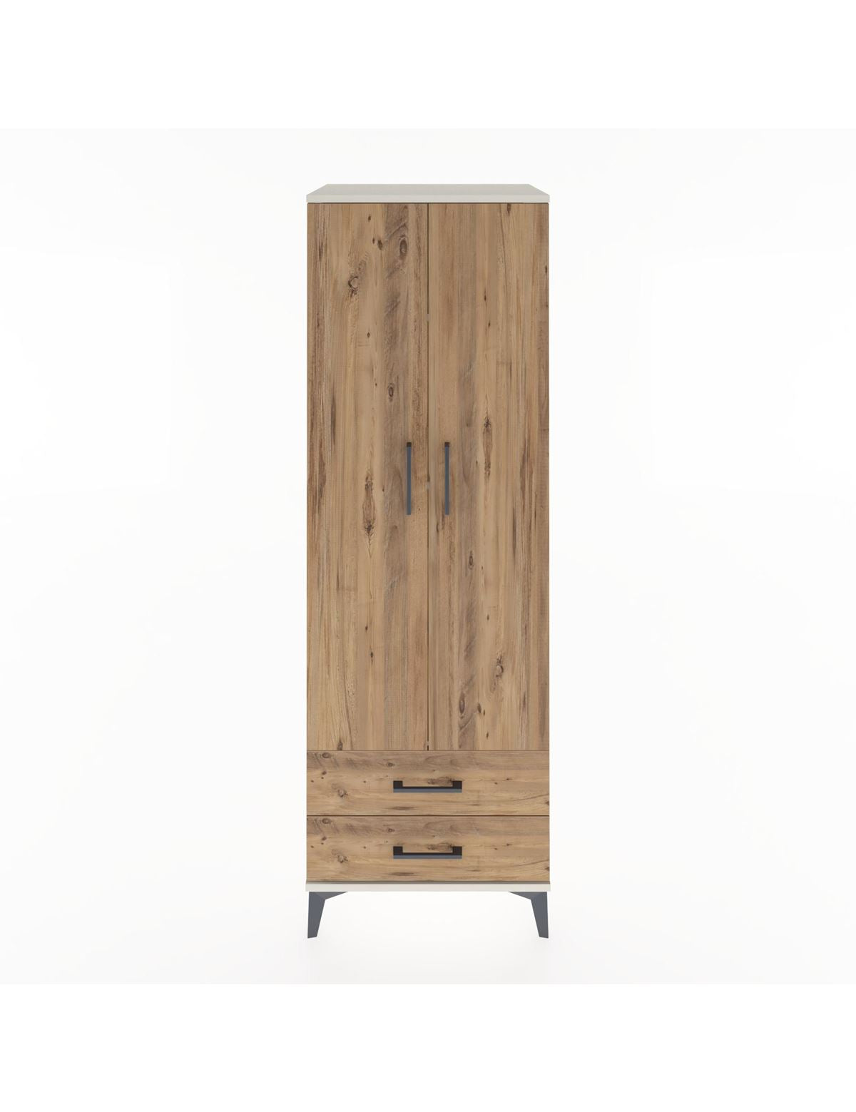 Hyperion Dolap 4 Raflı 2 Çekmeceli 2 Kapaklı 60x44x182 - S56M007V3B