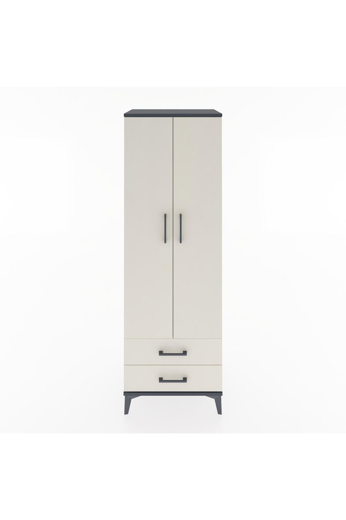 Hyperion Dolap 4 Raflı 2 Çekmeceli 2 Kapaklı 60x44x182 - S56M007V4B