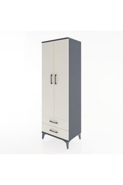 Hyperion Dolap 4 Raflı 2 Çekmeceli 2 Kapaklı 60x44x182 - S56M007V4B