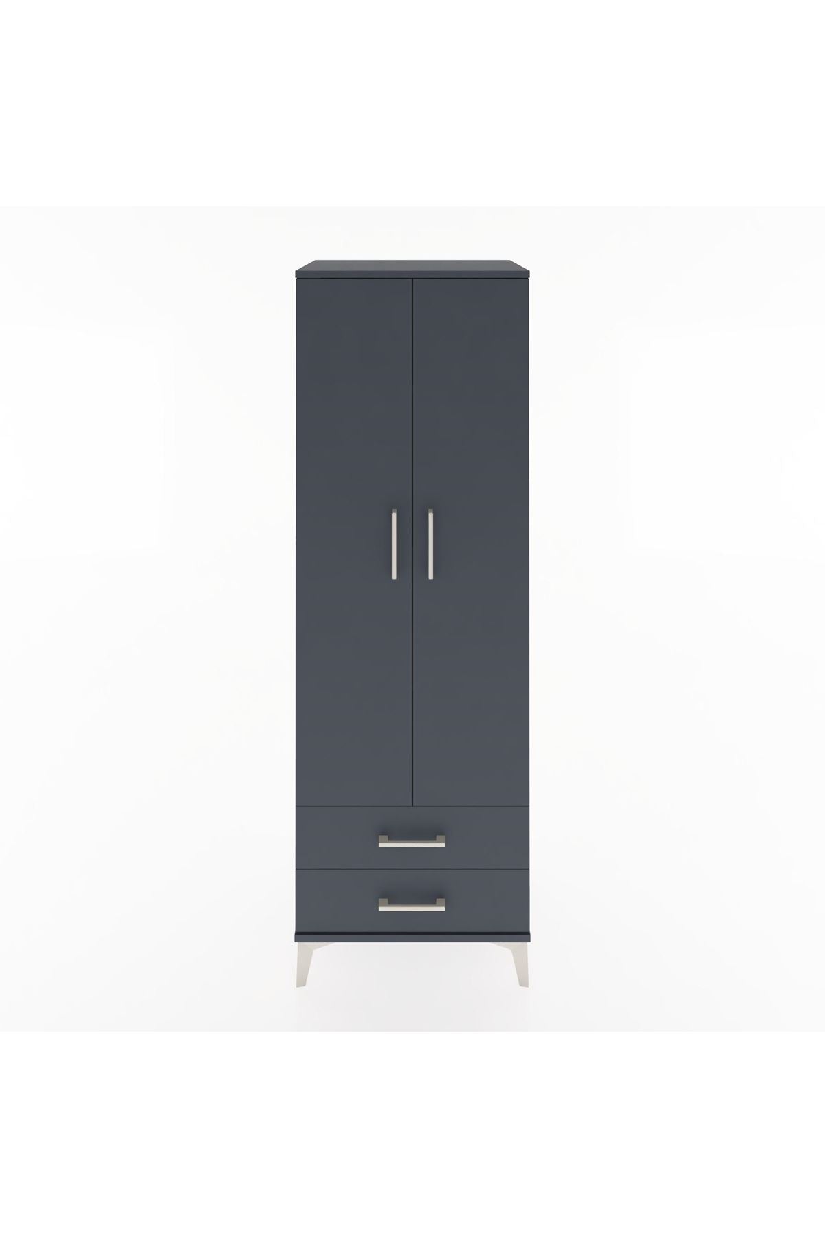 Hyperion Dolap 4 Raflı 2 Çekmeceli 2 Kapaklı 60x44x182 - S56M007V5B