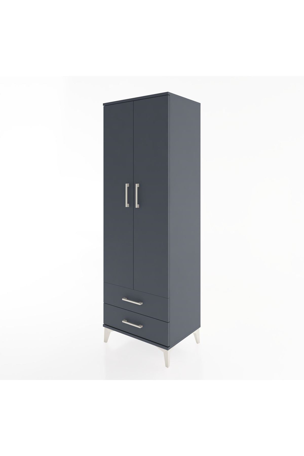 Hyperion Dolap 4 Raflı 2 Çekmeceli 2 Kapaklı 60x44x182 - S56M007V5B