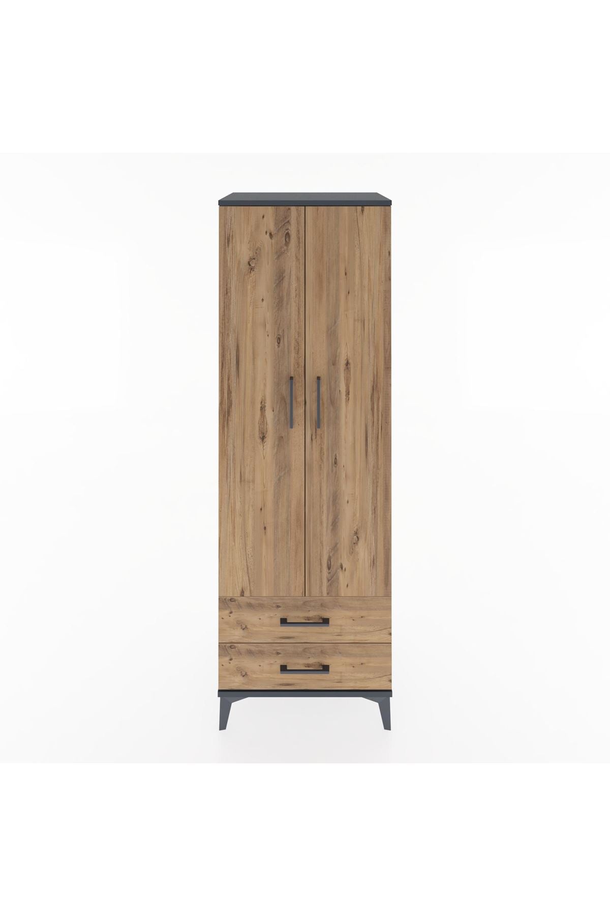 Hyperion Dolap 4 Raflı 2 Çekmeceli 2 Kapaklı 60x44x182 - S56M007V6B