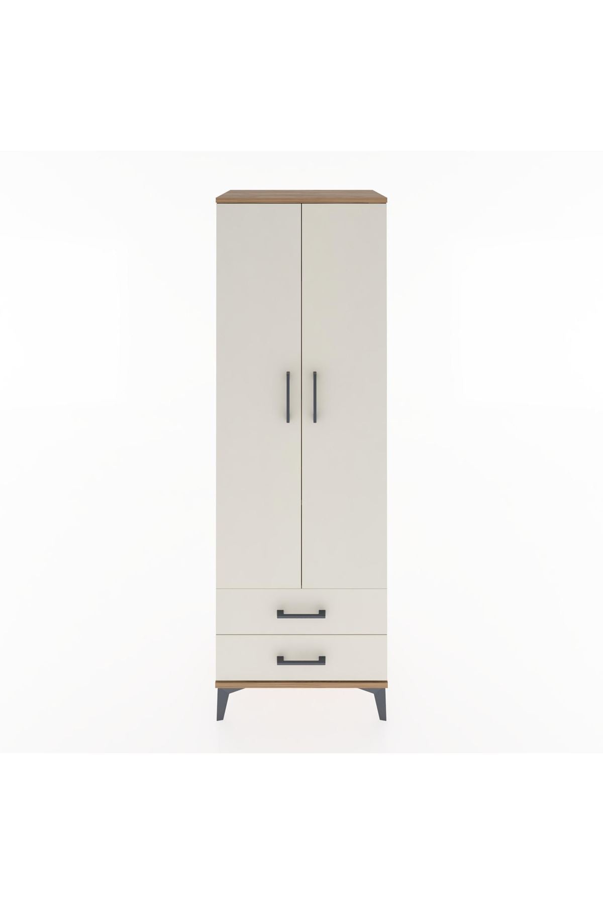 Hyperion Dolap 4 Raflı 2 Çekmeceli 2 Kapaklı 60x44x182 - S56M007V7B