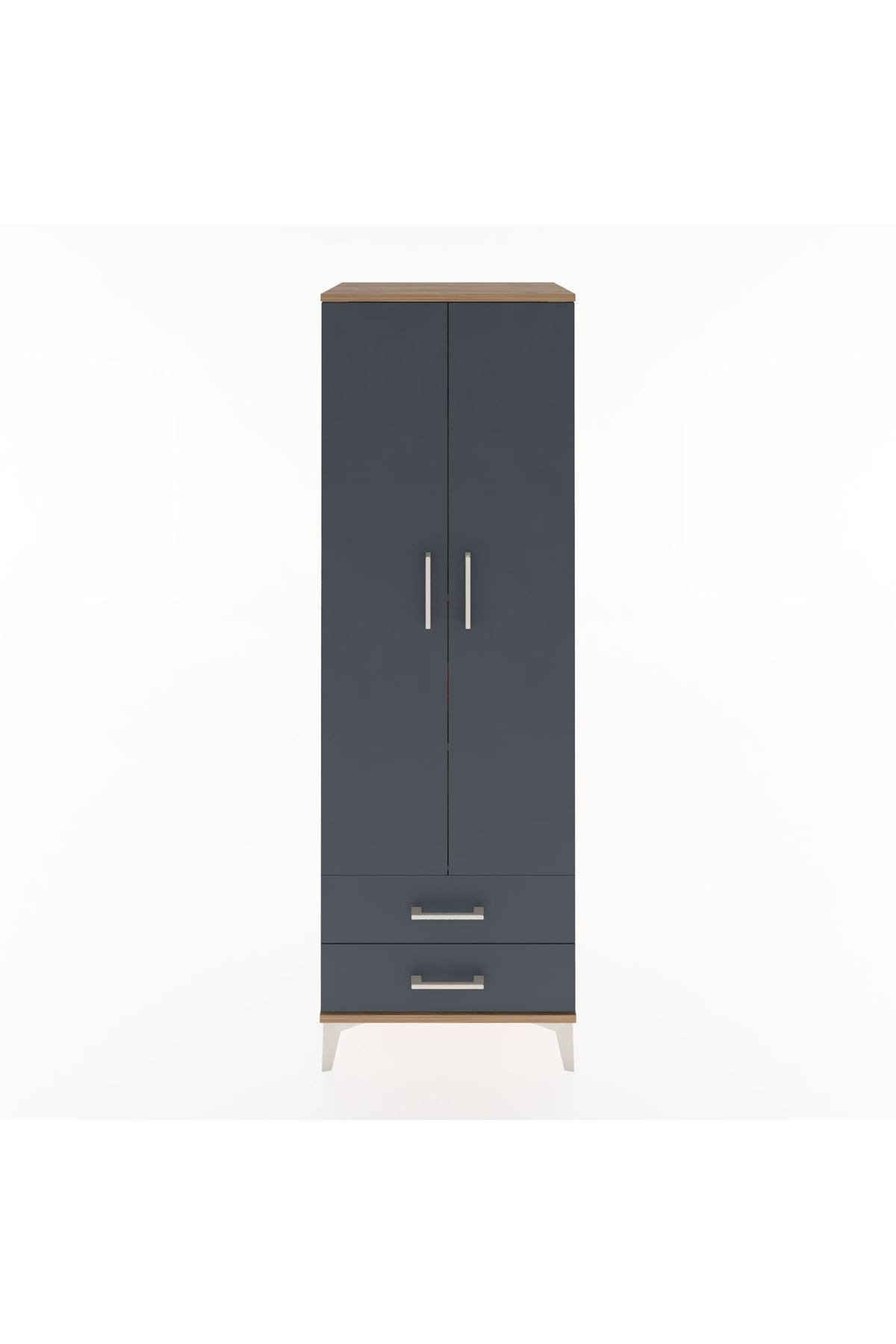 Hyperion Dolap 4 Raflı 2 Çekmeceli 2 Kapaklı 60x44x182 - S56M007V8B