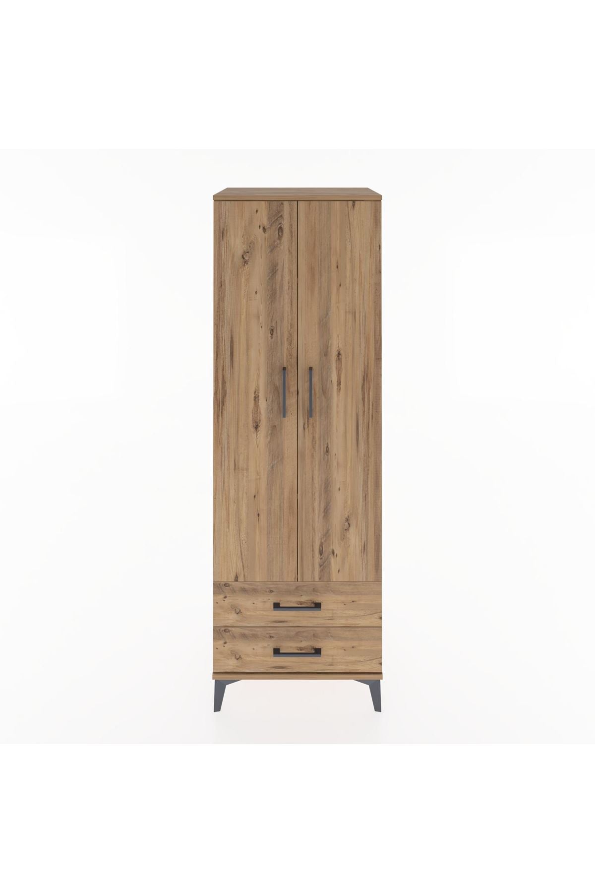 Hyperion Dolap 4 Raflı 2 Çekmeceli 2 Kapaklı 60x44x182 - S56M007V9B