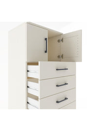 Hyperion Dolap Tek Raflı 7 Çekmeceli 2 Kapaklı 60x44x182 - S56M010V1B