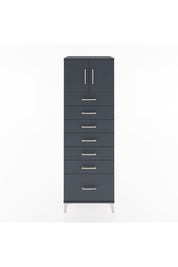 Hyperion Dolap Tek Raflı 7 Çekmeceli 2 Kapaklı 60x44x182 - S56M010V5B