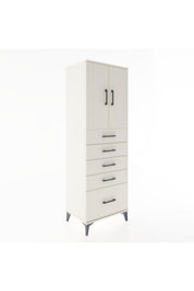 Hyperion Dolap Tek Raflı 5 Çekmeceli 2 Kapaklı 60x44x182 - S56M012V1B