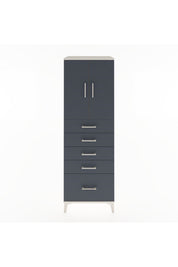 Hyperion Dolap Tek Raflı 5 Çekmeceli 2 Kapaklı 60x44x182 - S56M012V2B