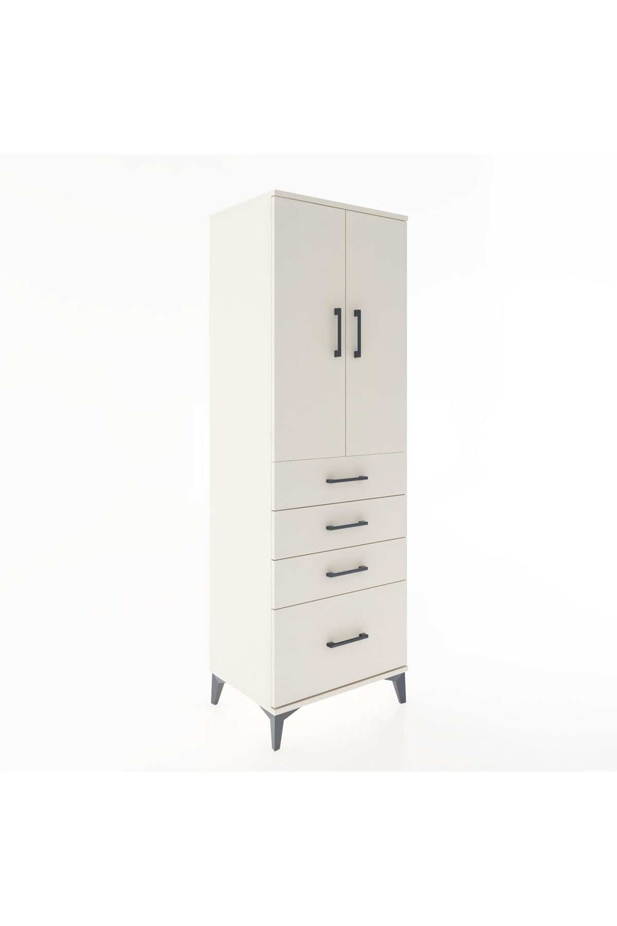 Hyperion Dolap 2 Raflı 4 Çekmeceli 2 Kapaklı 60x44x182 - S56M013V1B