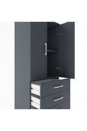 Hyperion Dolap 2 Raflı 4 Çekmeceli 2 Kapaklı 60x44x182 - S56M013V5B